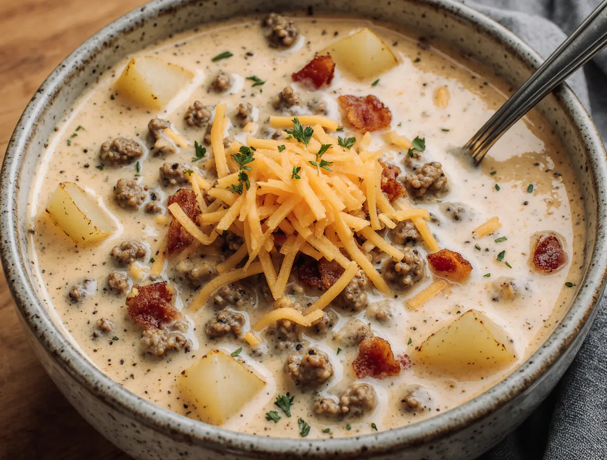 Bacon Cheeseburger Soup