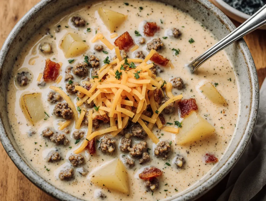 Bacon Cheeseburger Soup