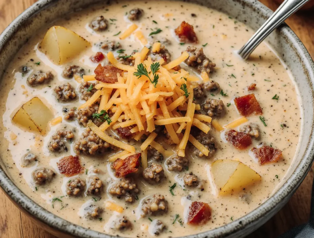 Bacon Cheeseburger Soup