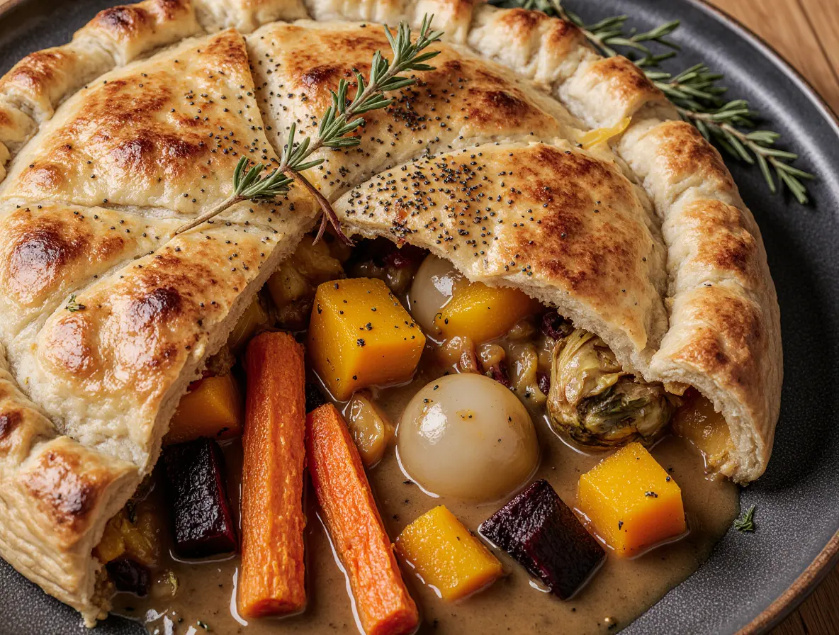 Roasted Vegetable Pot Pies
