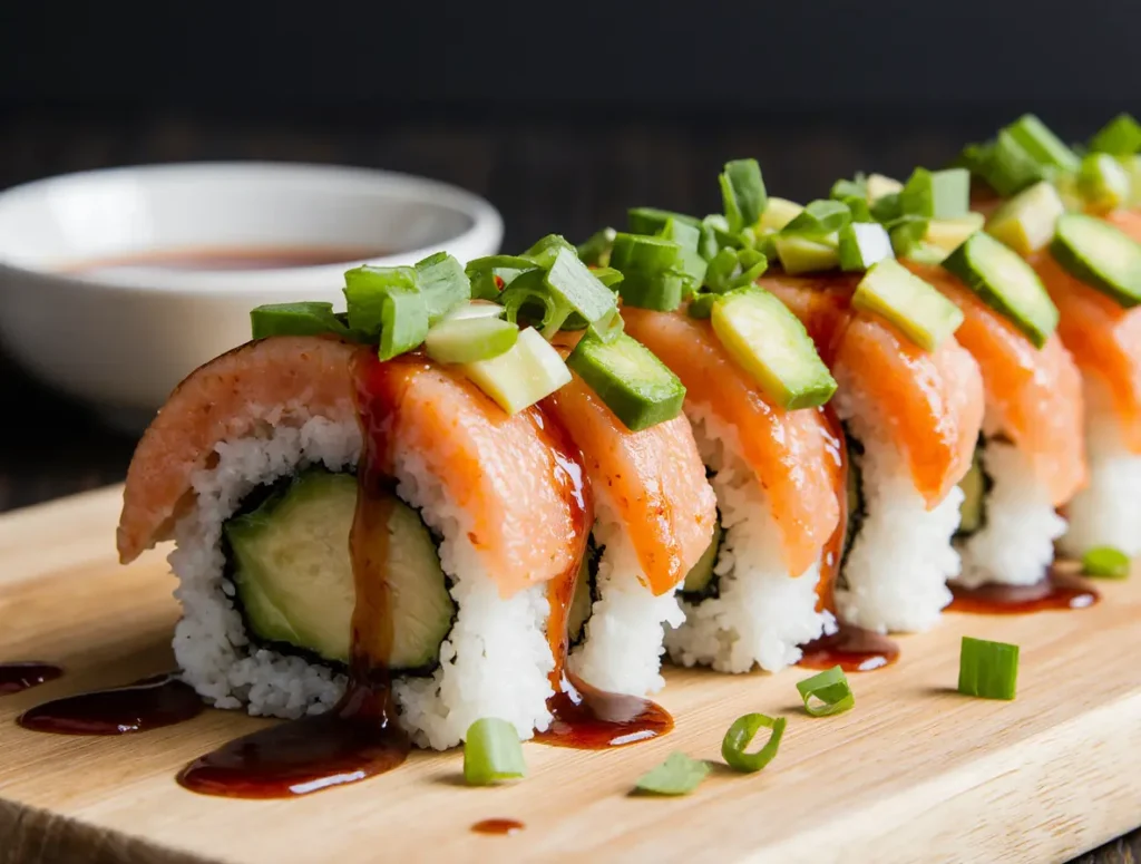 Spicy Salmon Sushi Bake