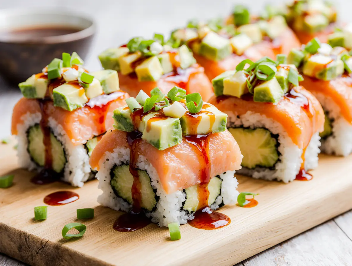 Spicy Salmon Sushi Bake