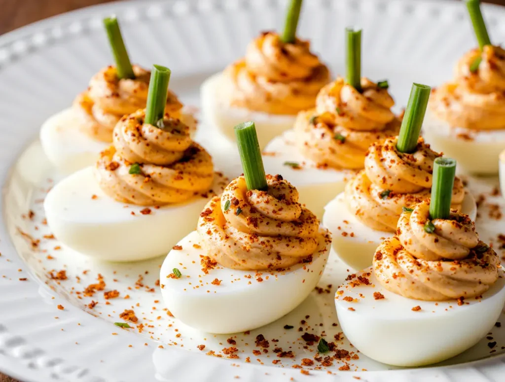 Pumpkin Patch Deviled Eggs