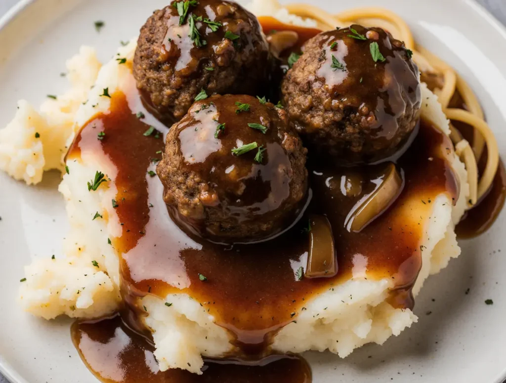 Cooker Salisbury Steak Meatballs