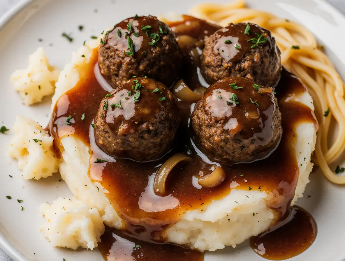 Cooker Salisbury Steak Meatballs