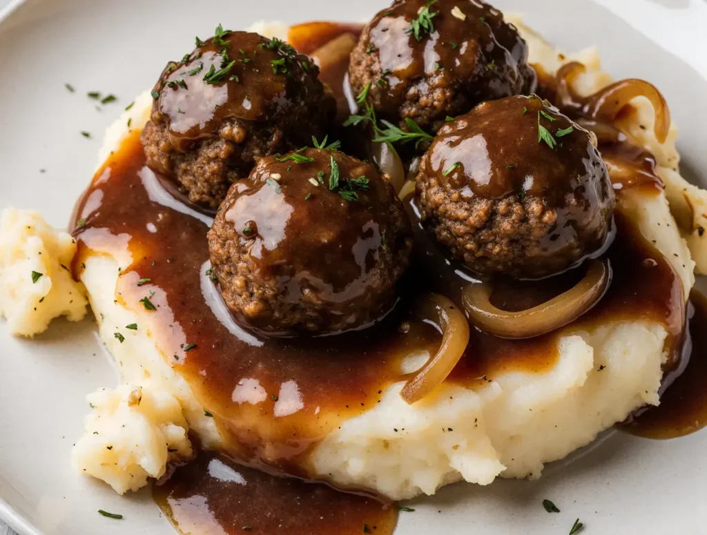 Cooker Salisbury Steak Meatballs