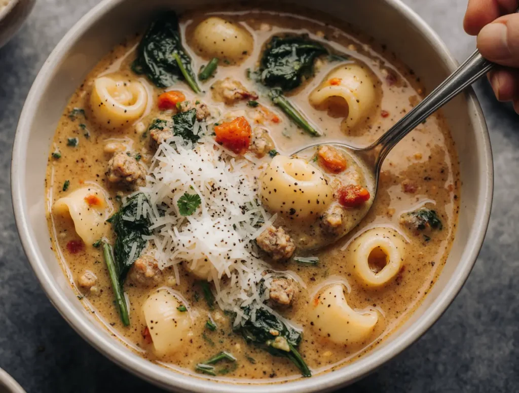 Autumn Tortellini Soup With Sausage