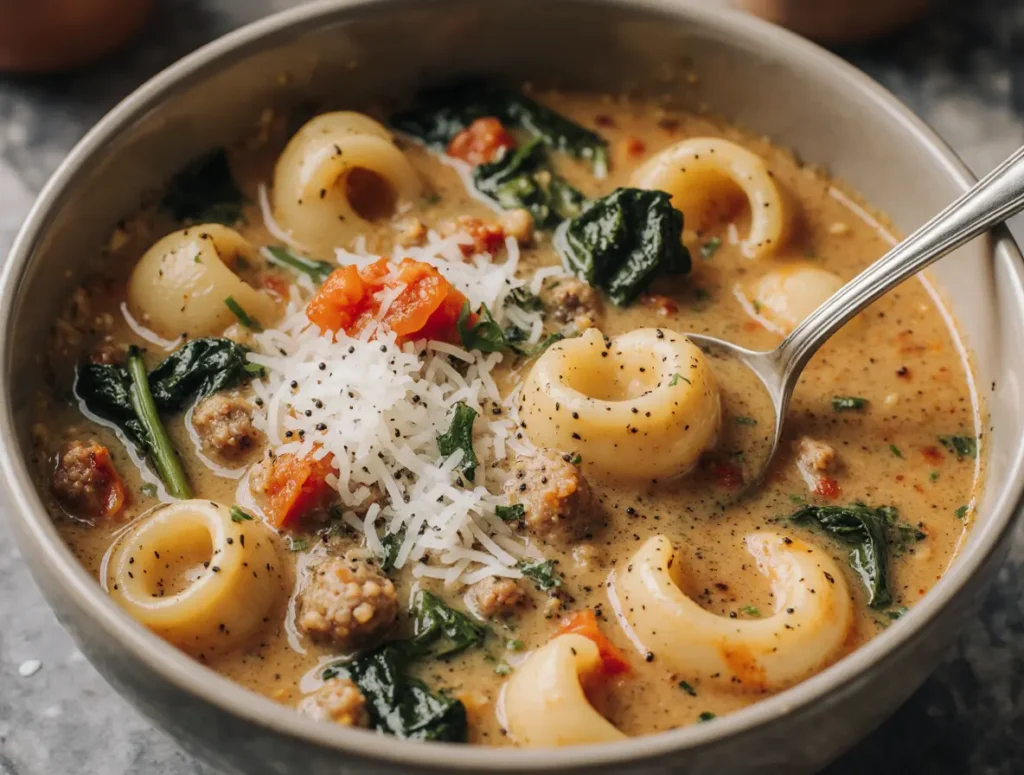 Autumn Tortellini Soup With Sausage