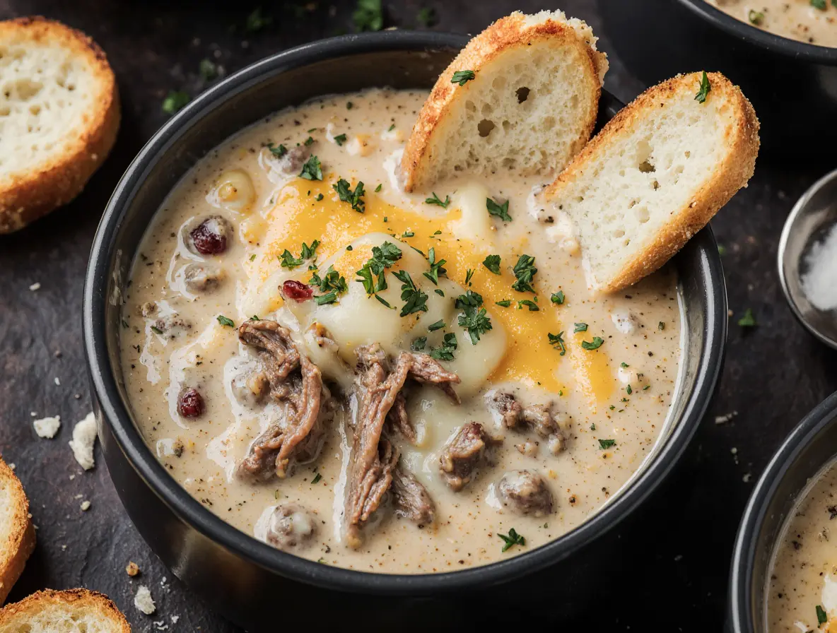 Philly Cheese Steak Soup