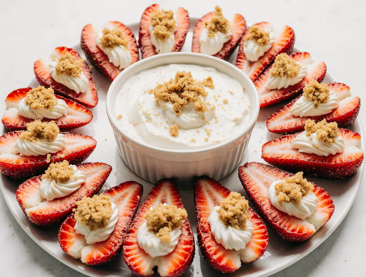 Cheesecake Deviled Strawberries