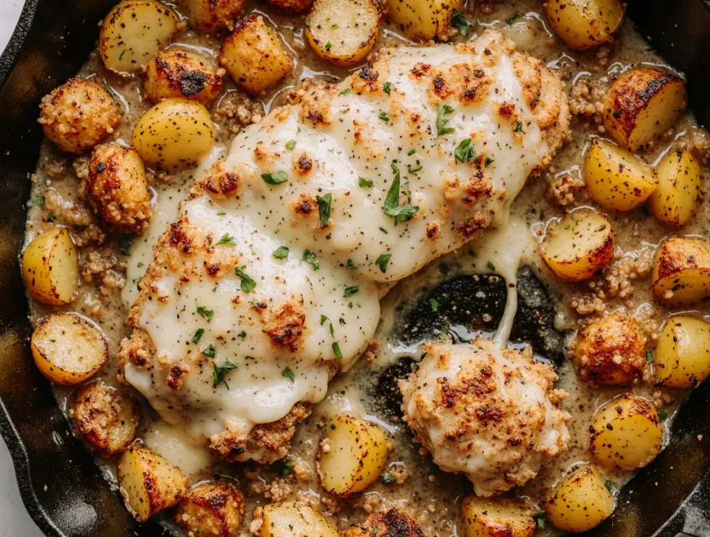 Garlic Parmesan Chicken and Potatoes
