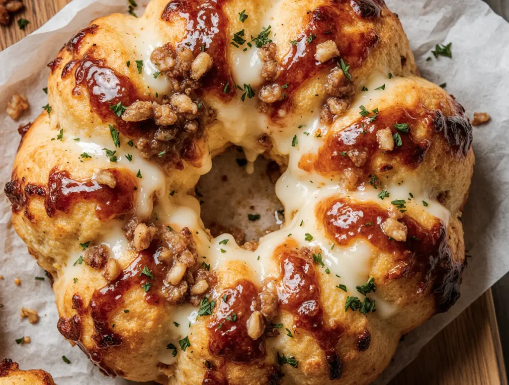 Chicken Alfredo Monkey Bread