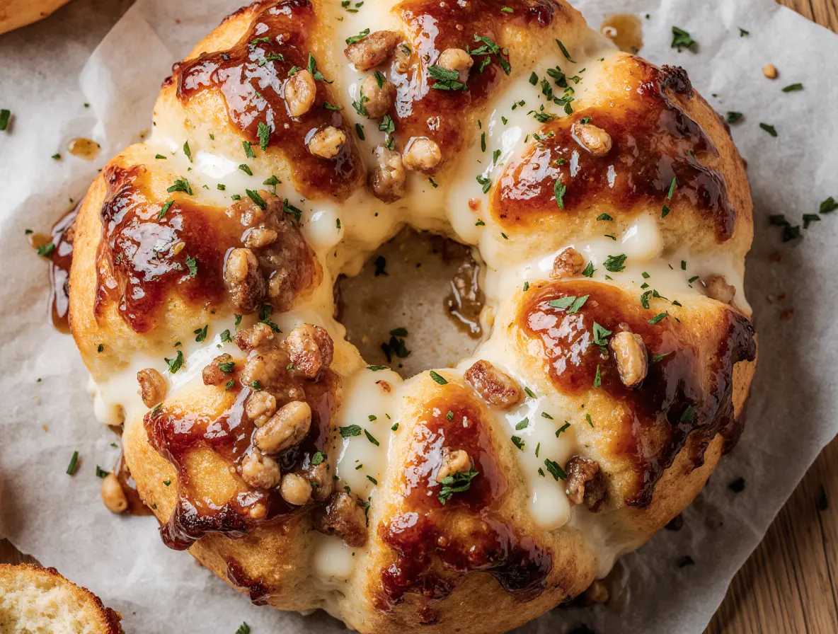 Chicken Alfredo Monkey Bread