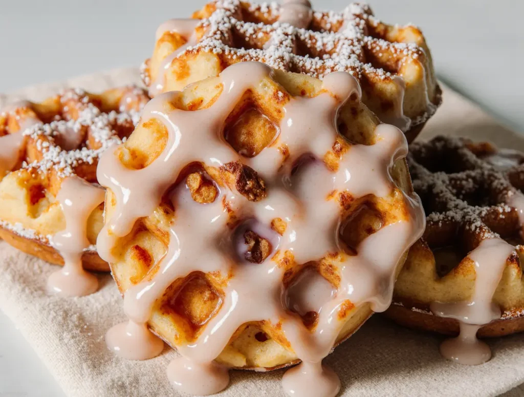 Apple Fritter Waffle Donuts