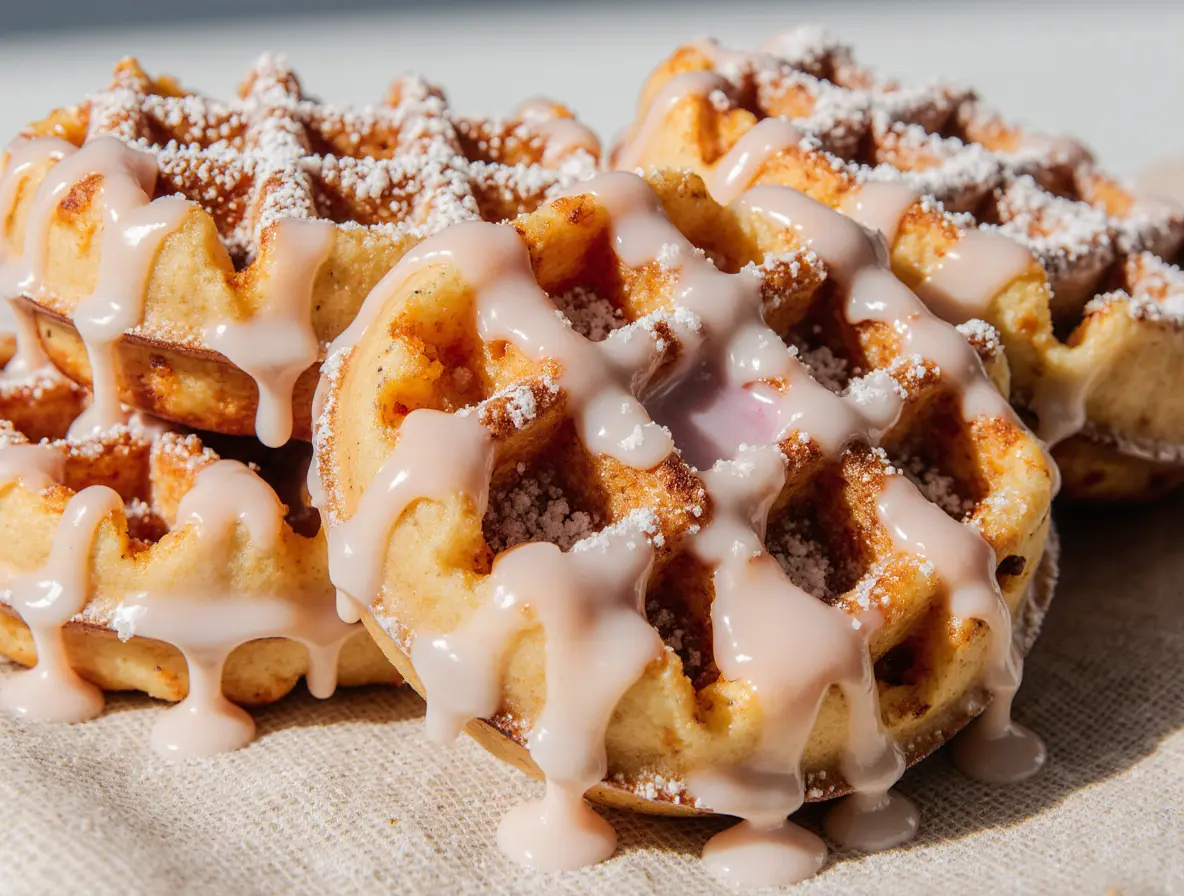 Apple Fritter Waffle Donuts