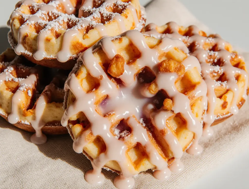 Apple Fritter Waffle Donuts