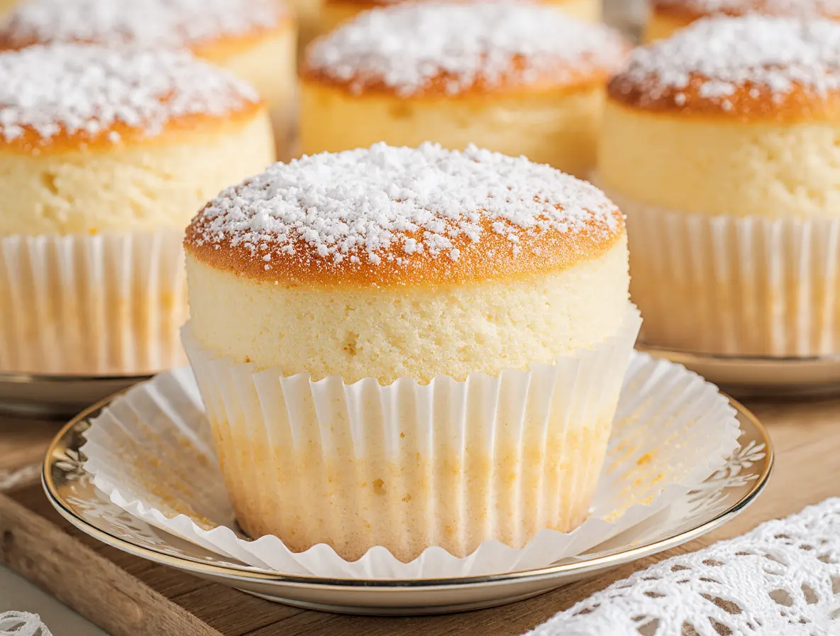 Japanese Cotton Cheesecake Cupcakes